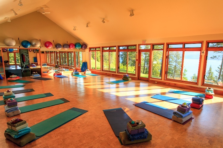Yoga room at Mountain Trek