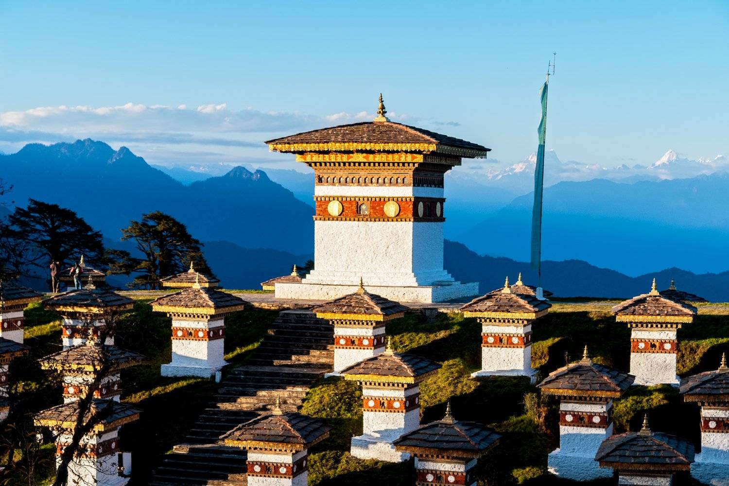 Bhutan Dochula Pass seen on Mountain Trek Adventure Trek