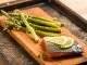 Cedar Planked Salmon with Grilled Asparagus