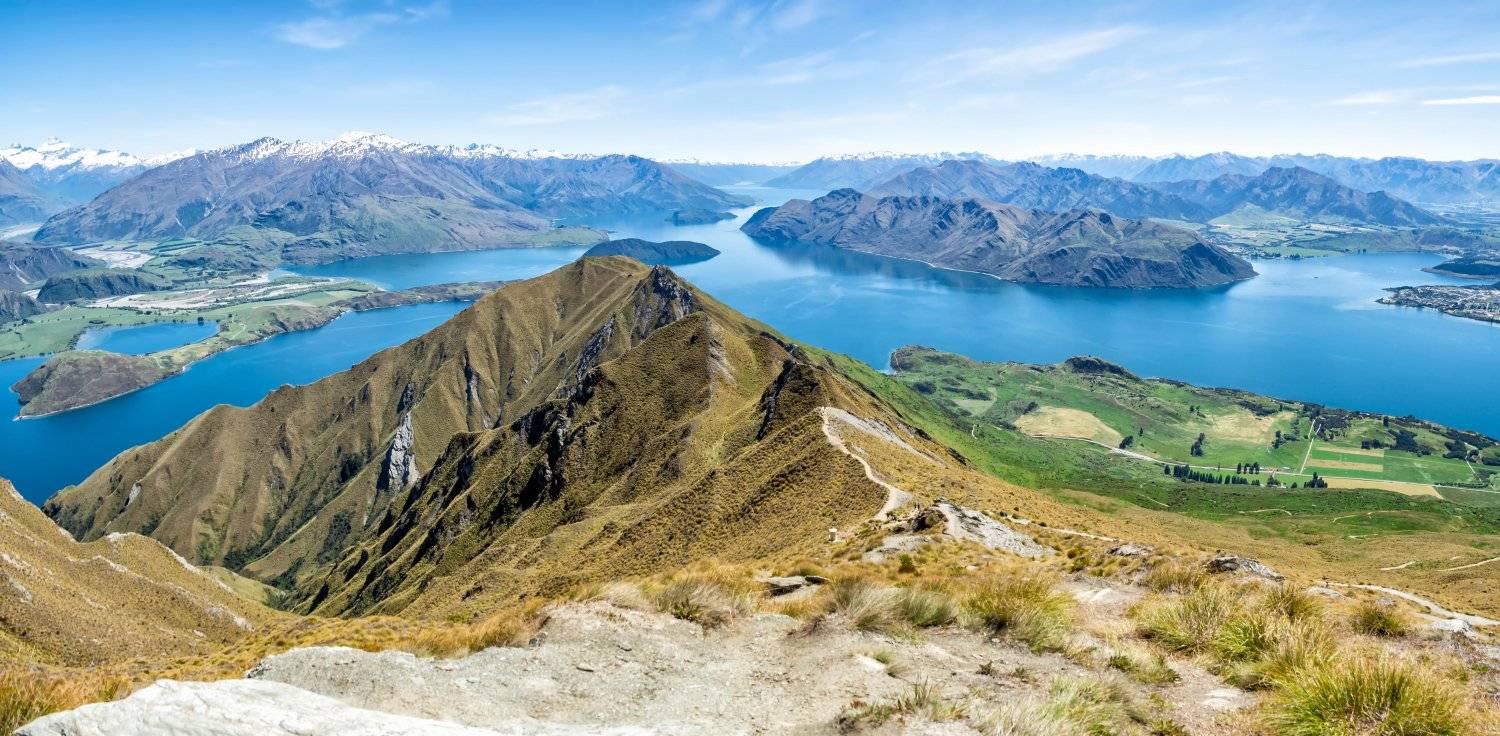 A view of Roys Peak Hike in New Zealand